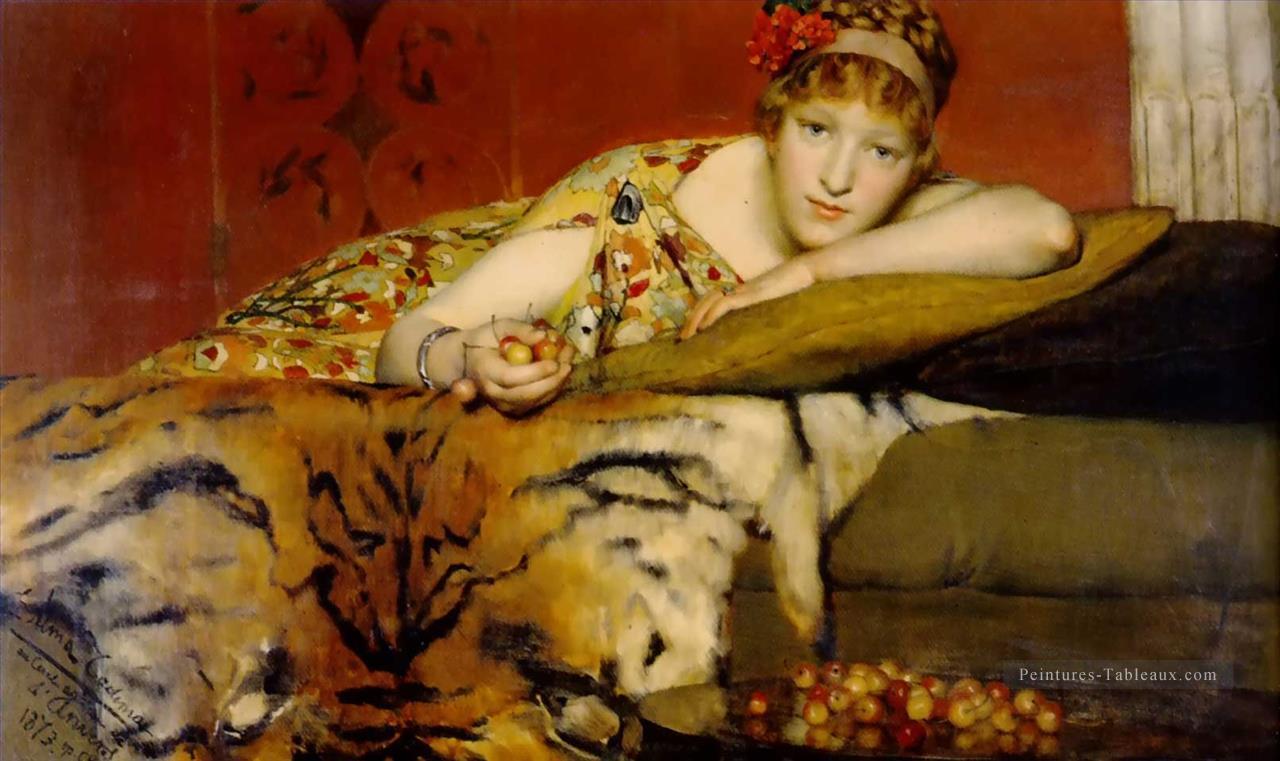 cerises romantique Sir Lawrence Alma Tadema Peintures à l'huile